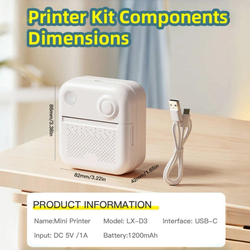 Pocket Thermal Label & Photo Printer