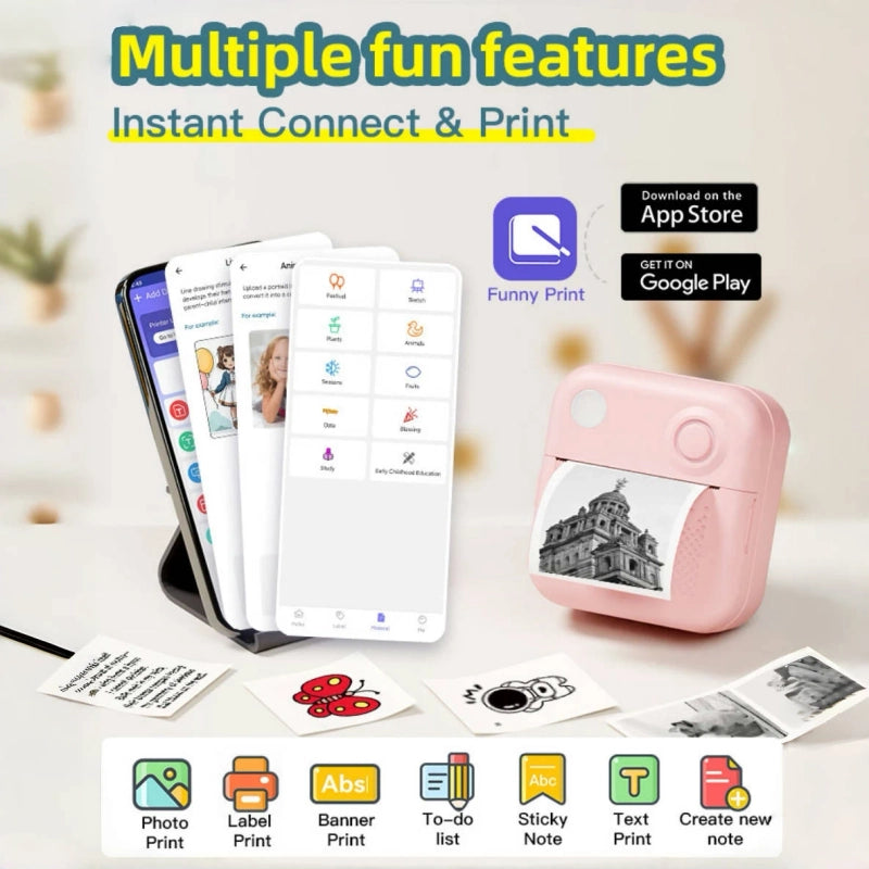 Pocket Thermal Label & Photo Printer