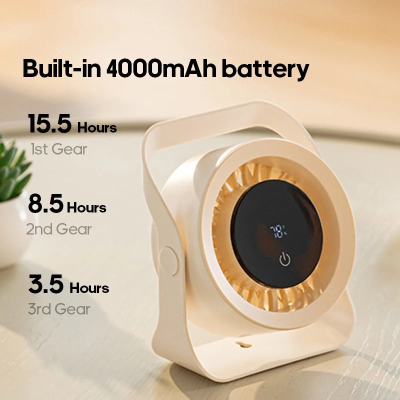 Rechargeable Wall & Table Fan