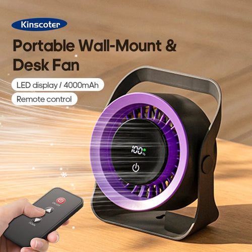 Rechargeable Wall & Table Fan