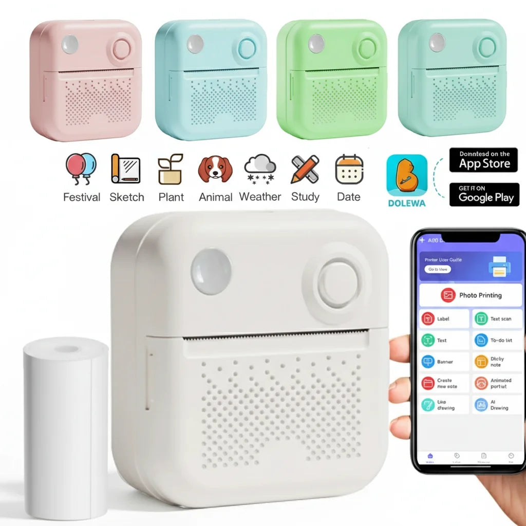 Pocket Thermal Label & Photo Printer