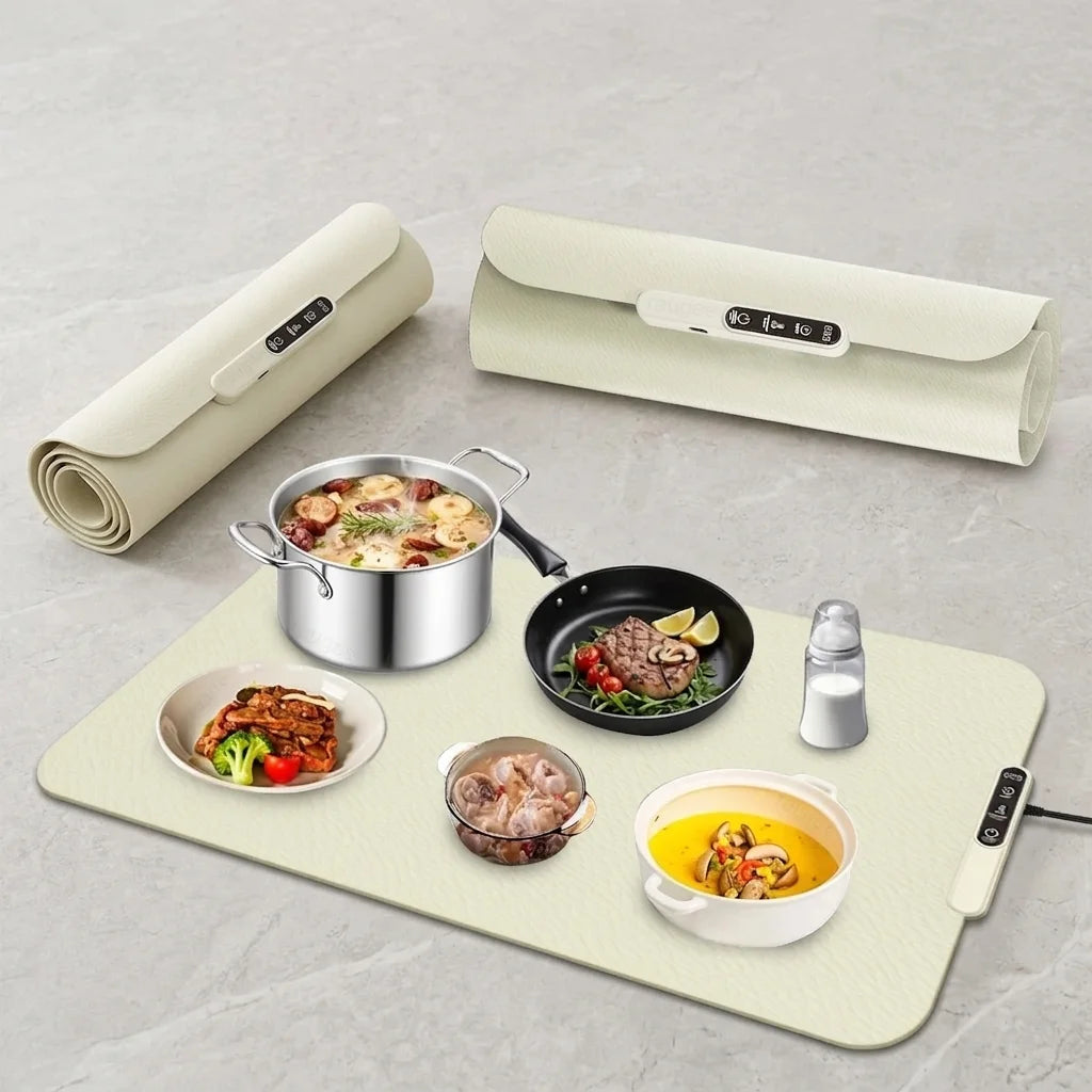 Roll-Up Silicone Food Warming Mat
