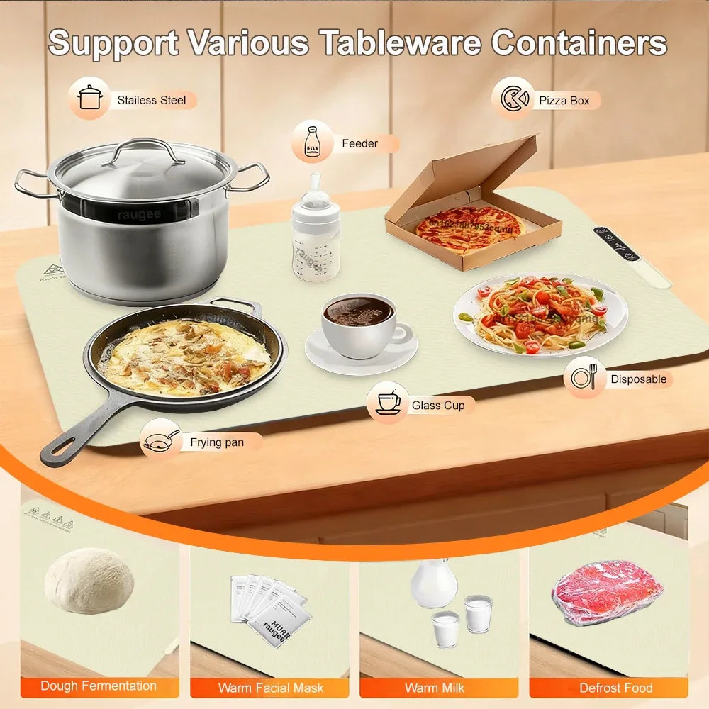 Roll-Up Silicone Food Warming Mat