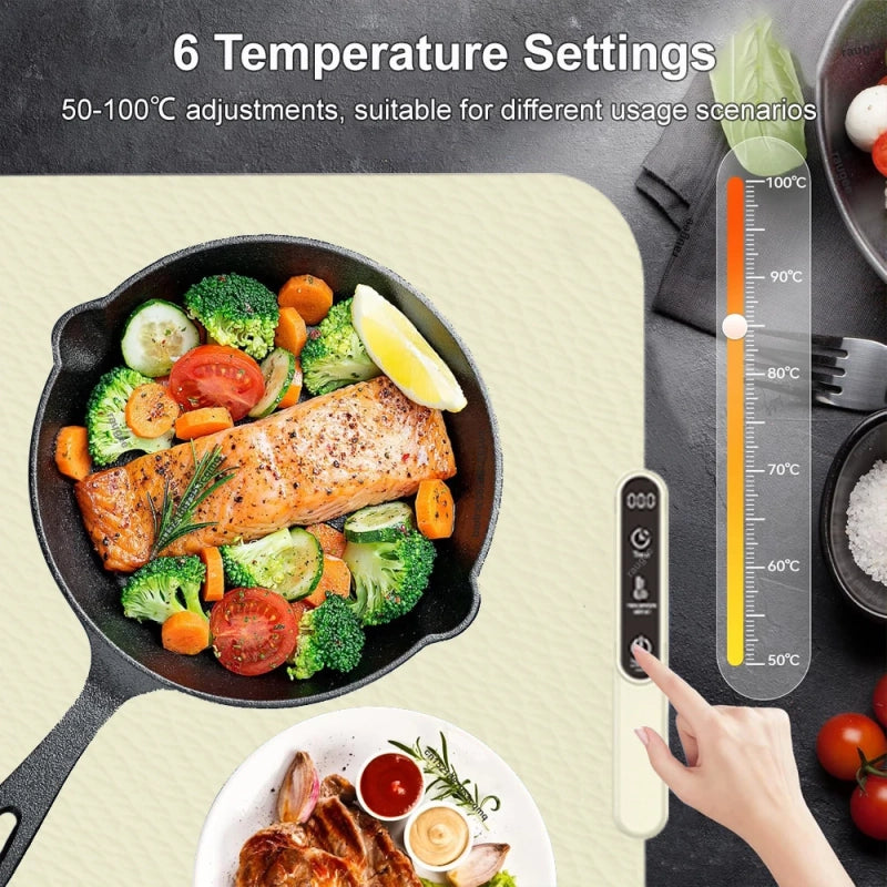 Roll-Up Silicone Food Warming Mat
