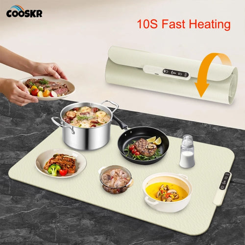 Roll-Up Silicone Food Warming Mat